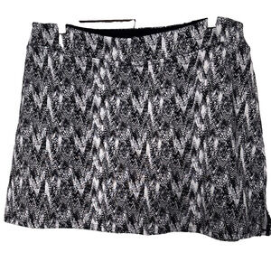 Tranquility Women’s XL Active Skort Black White Tennis Pickleball Athleisure